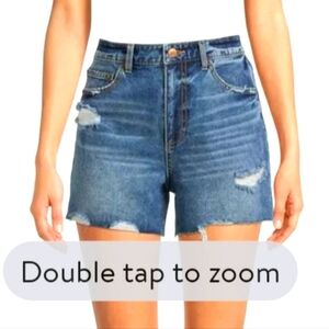 3/$12💥 NO BOUNDARIES deconstructed midi shirt high waisted blue jean